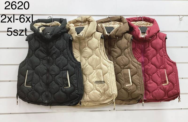 Kamizelki damskie Roz 2XL-6XL, Mix Kolor .Paczka 5 szt